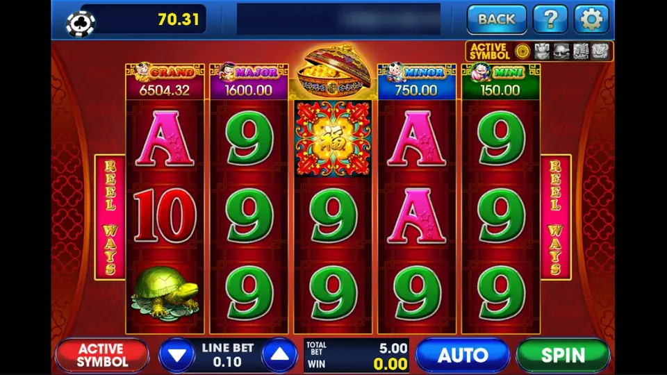 88 Fortune on 3Win8 with Grand, Major, Minor and Mini jackpots over red reels, a fu wild on reel 3, a gold turtle and card symbols